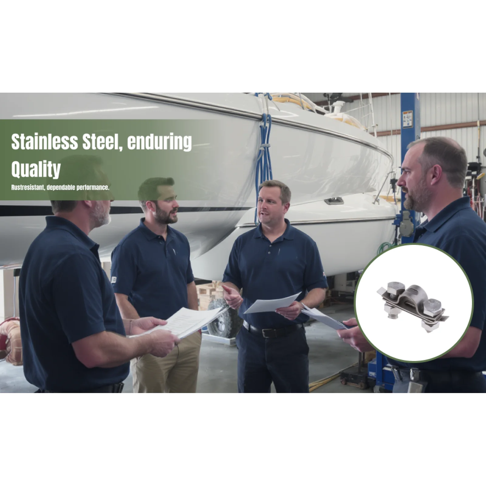 

Комплект зажимов для тросов управления из нержавеющей стали серебристого цвета для лодок, U-образный зажим для тросов рулевого управления и привода