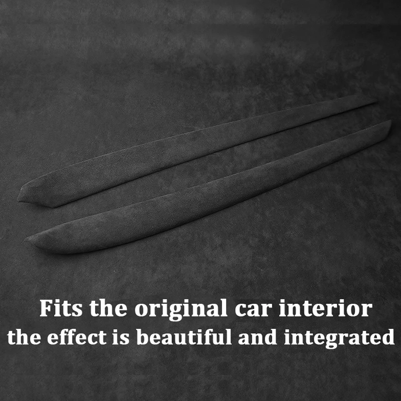 غطاء كسوة باب من جلد الغزال لتسلا ، واقي تصفيف ، إكسسوارات ديكور داخلية معدلة ، موديل Y