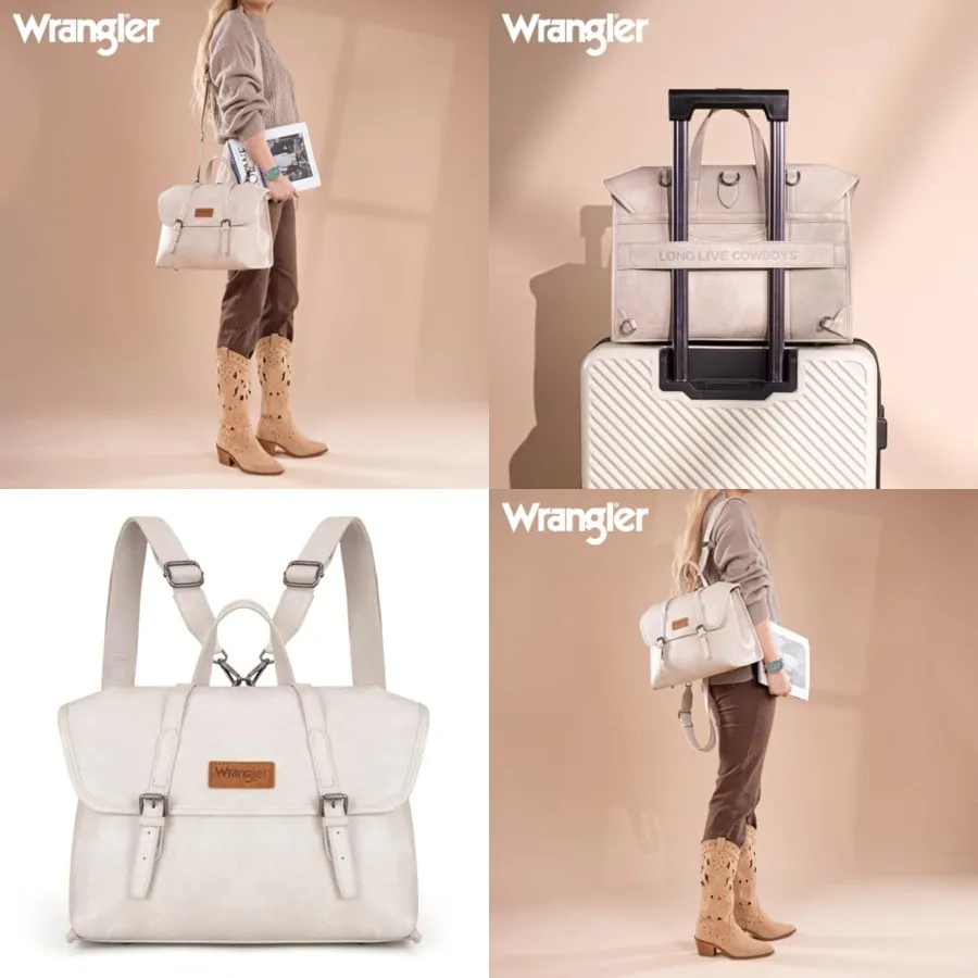 

Wrangler Laptop Bag for Women Messenger Bag Briefcase Computer Backpack Convertible Satchel Bag