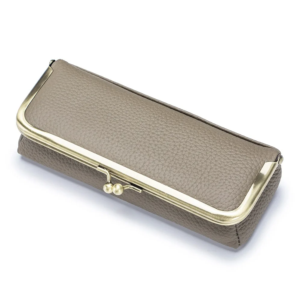 

Genuine Leather Glasses Boxes Holder Automatic Closing Luxury Eyewear Organizer Spacious Multifunctional Sunglasses Storage Case