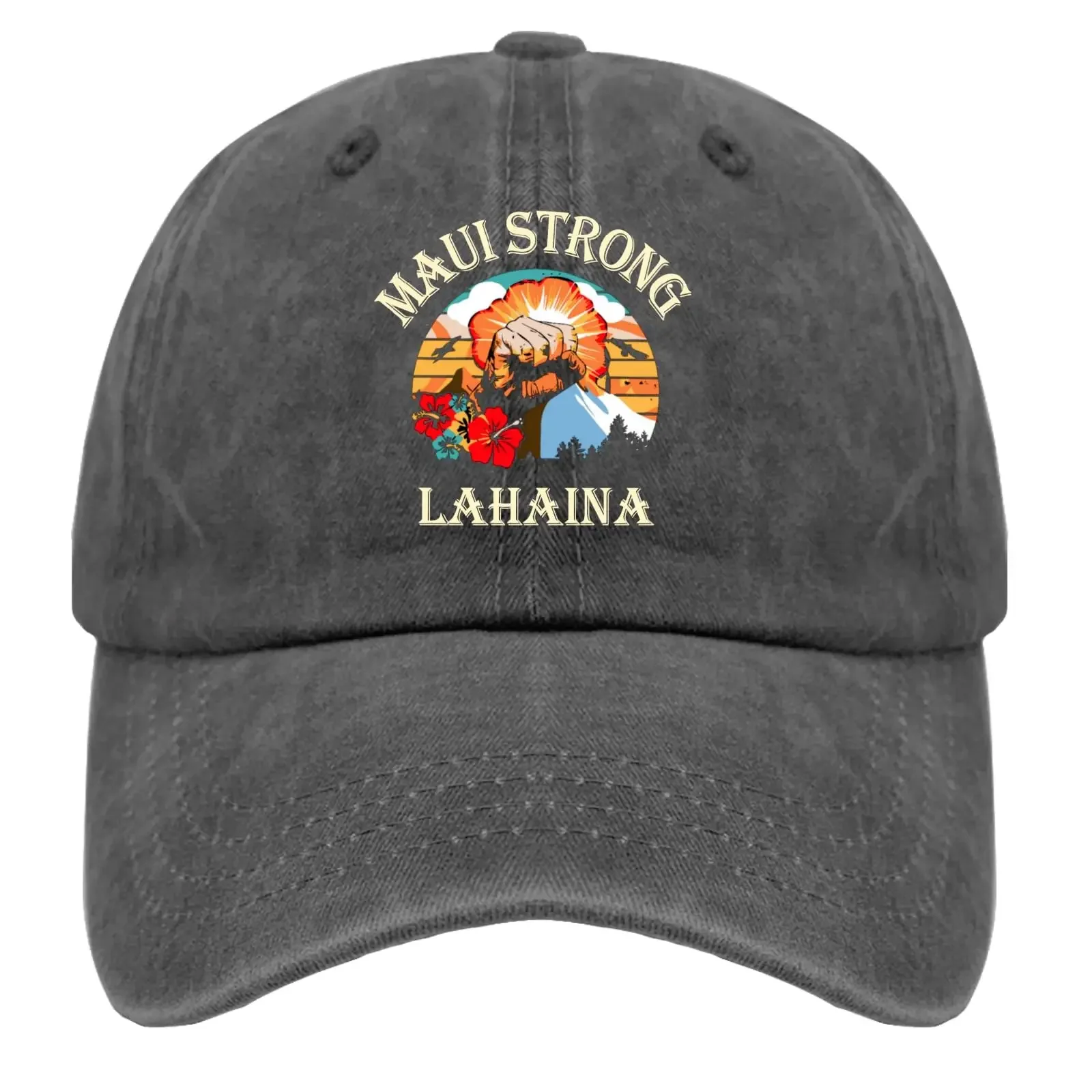 Lahaina Maui Strong Hawaii Baseball Cap Vintage Hat Hiking Gifts for Dad Cycling Trucker Hats