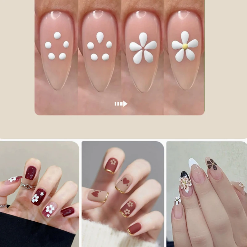 Sandalwood Nail Dotting Pen Double-end Nail Art Dotting Tools In Ballpoint Pen Design Nail Art Tip Dot Paint Manicure Salon