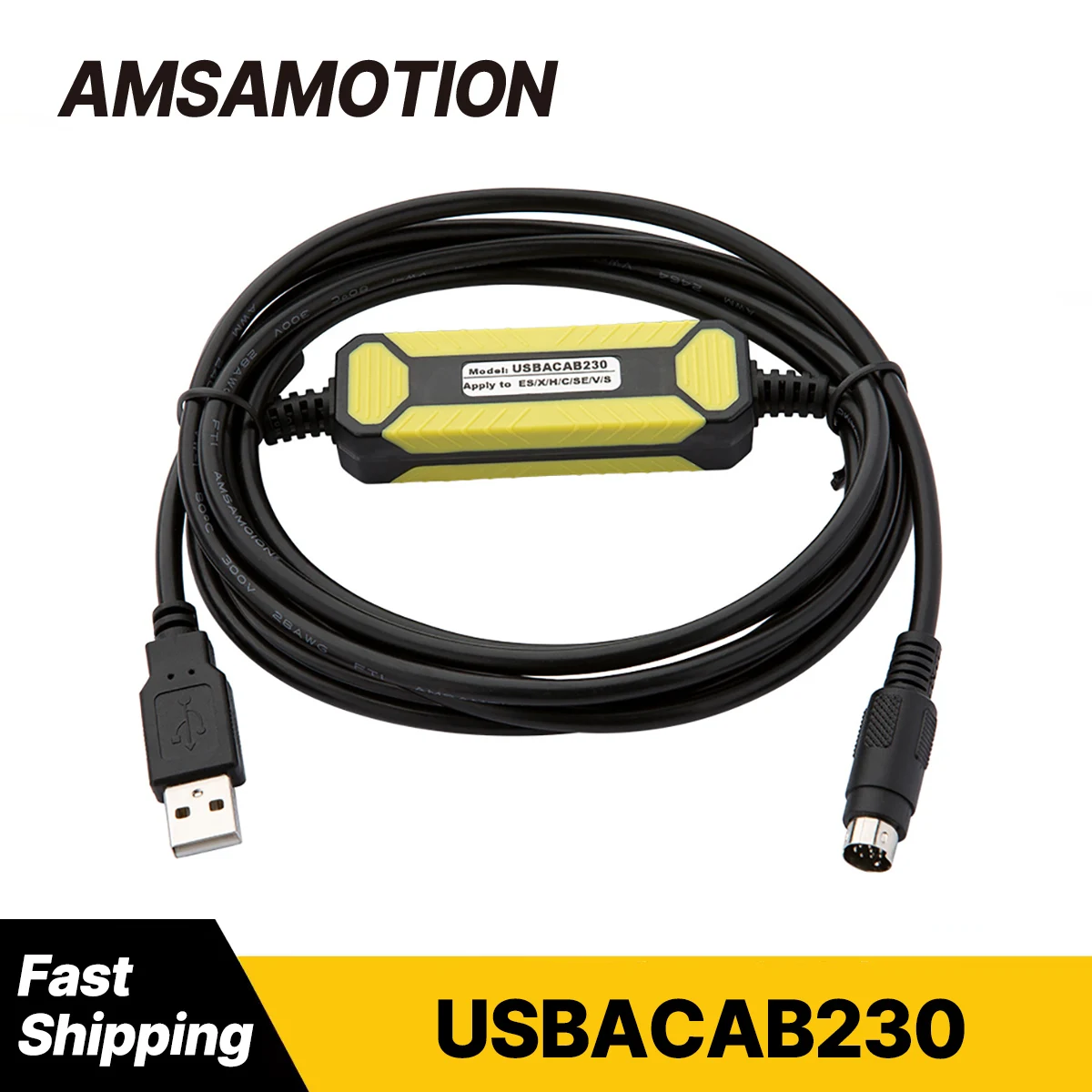 USBACAB230 For Delta DVP PLC Programming Cable USB DVPCAB215 USB-DVP RS232 Adapter Fast Shipping