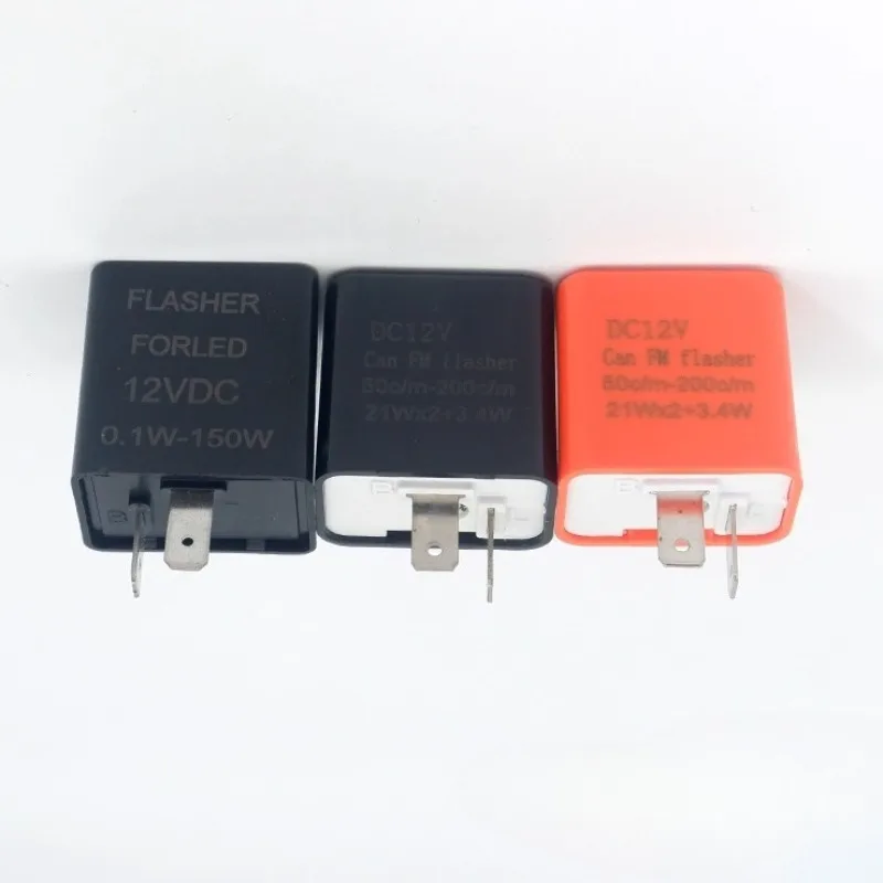 12v car flasher relay 24v three-legged truck steering transparent LED light universal type with adjustable belt line