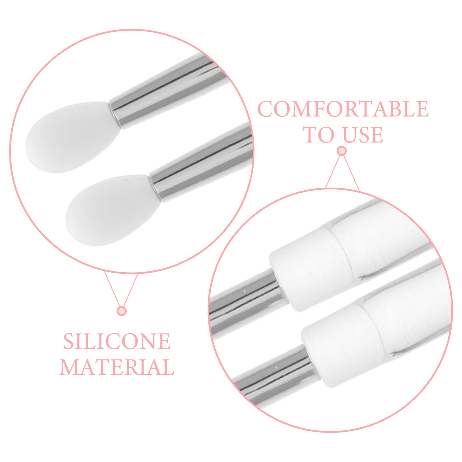 10 pçs portátil mini conjunto de escova labial pincéis de maquiagem de silicone para batom brilho labial e bálsamo com capa cerdas macias