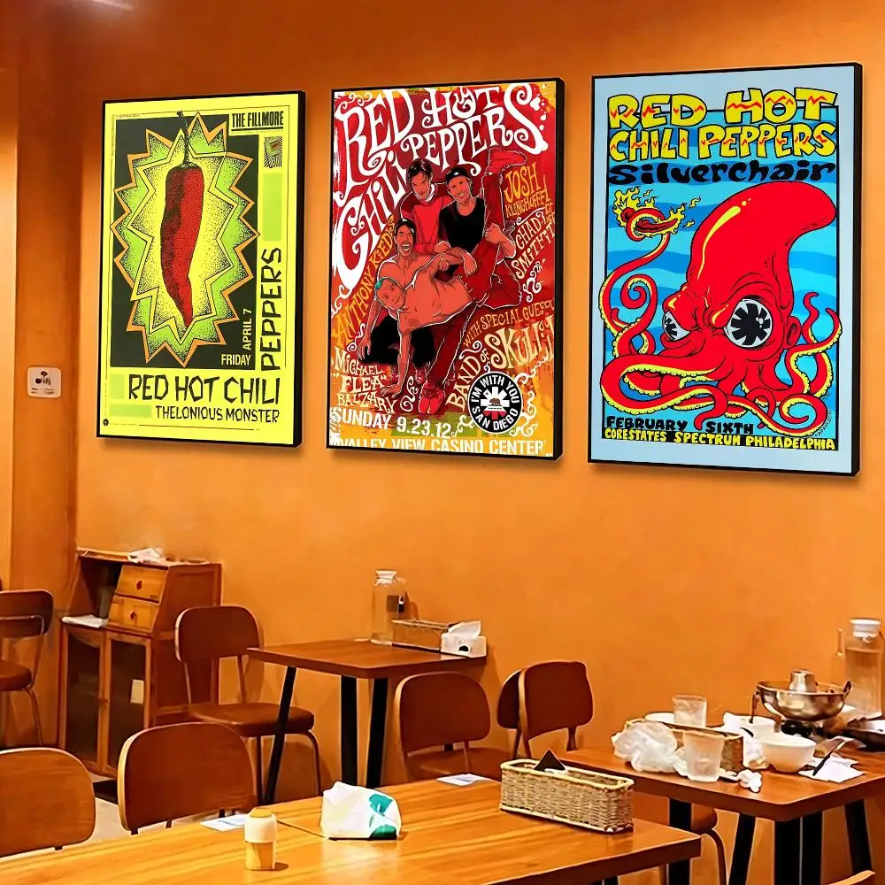band Red Hot Chili Peppers Poster Poster HD Printing Cozy and Warm Style for Home Decor for Bedrooms Cafes Gift Giving