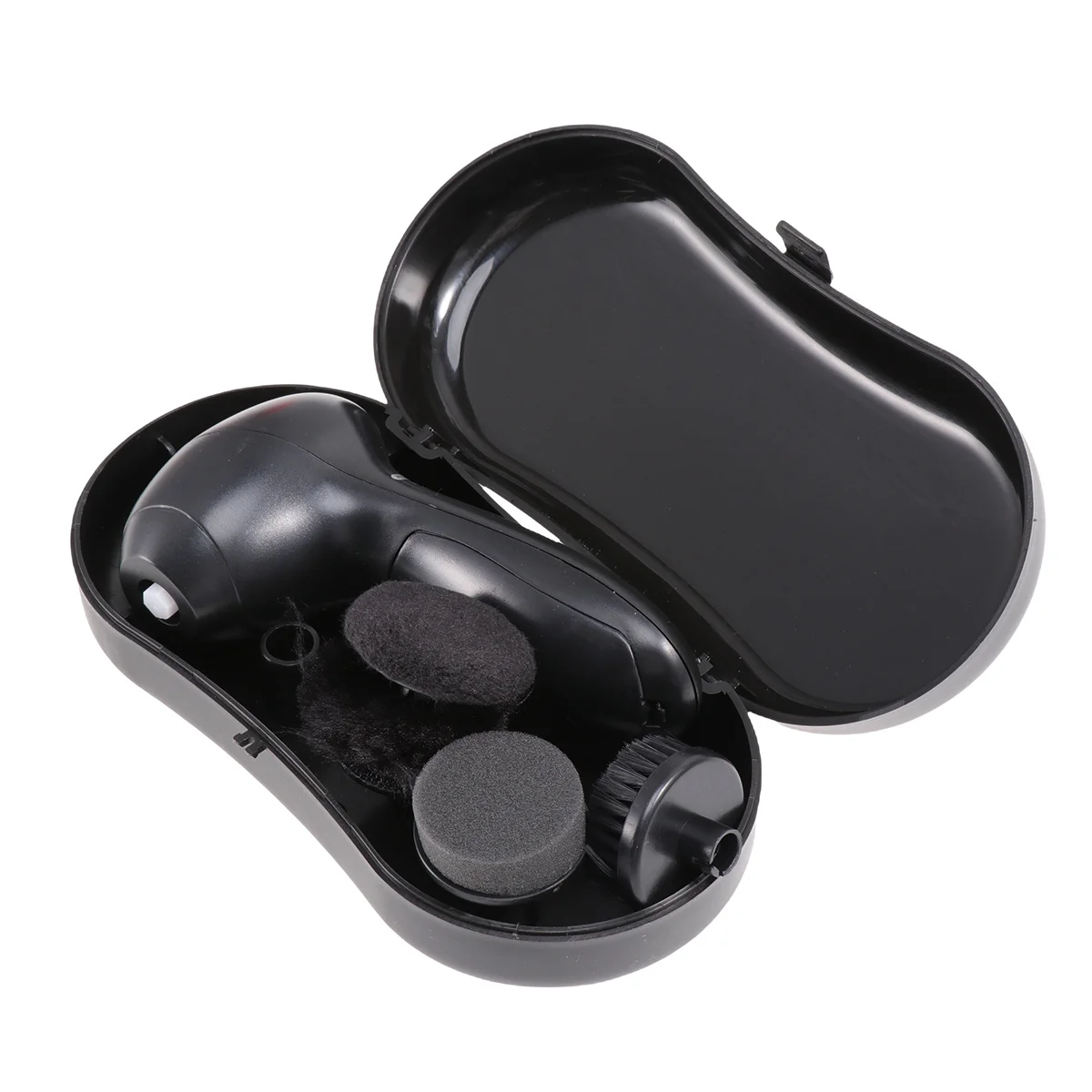 

Electric Shoe Polisher Kit 4 Brush Heads Handheld Operated Portable Shoes Scrubber Shoes Care Kit for Men Women