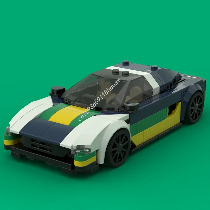 

307 деталей MOC AvienPylat Hiboux City Champions, модель суперкара, строительные блоки, архитектурные кирпичики, игрушки для детей, подарки на Рождество