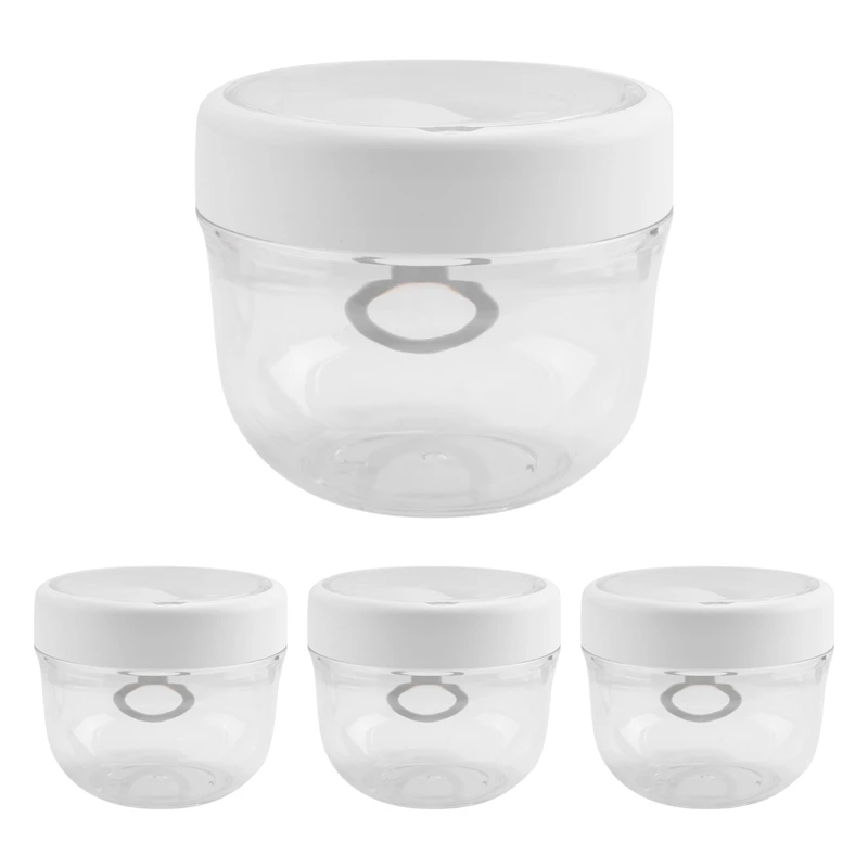 4 Pcs Overnight Oats Container With Lids And Spoons, 20Oz Overnight Oats Jars Airtight Yogurt Container For Milk, Fruit