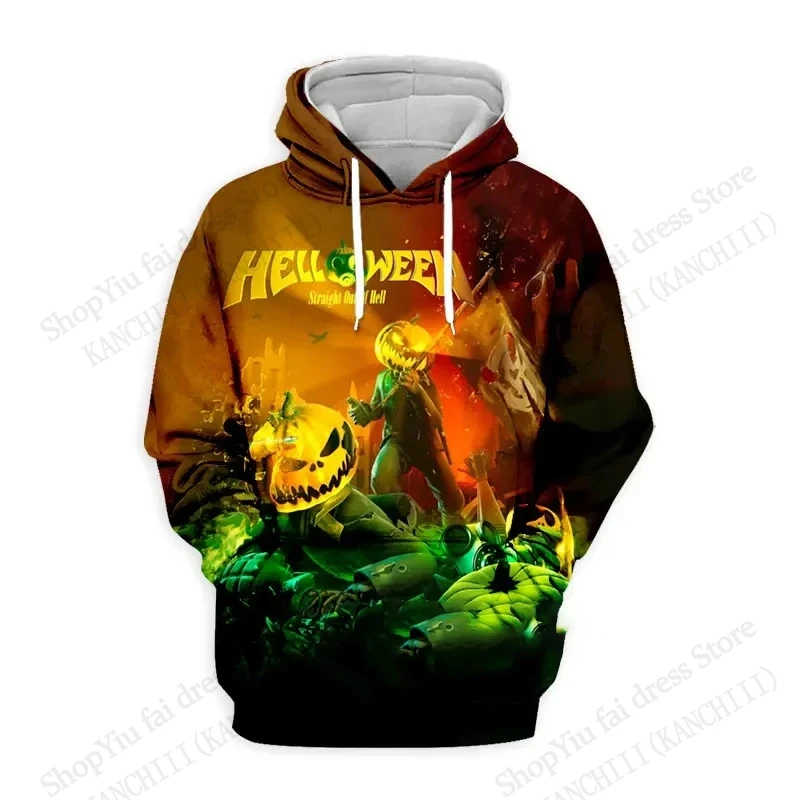 

Men Hoodies Halloween Band 3D Print Hoodie For Men Women Casual Long Sleeve Hooded Sweatshirt Men Clothes Male Coat Tracksuits