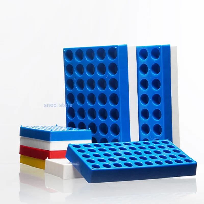 

Vial Rack 2ml Sample Bottles Rack Single Holds 50 Standard 12mm 2mL vials, Stackable Tube Rack Centrifuge Tubes Racks