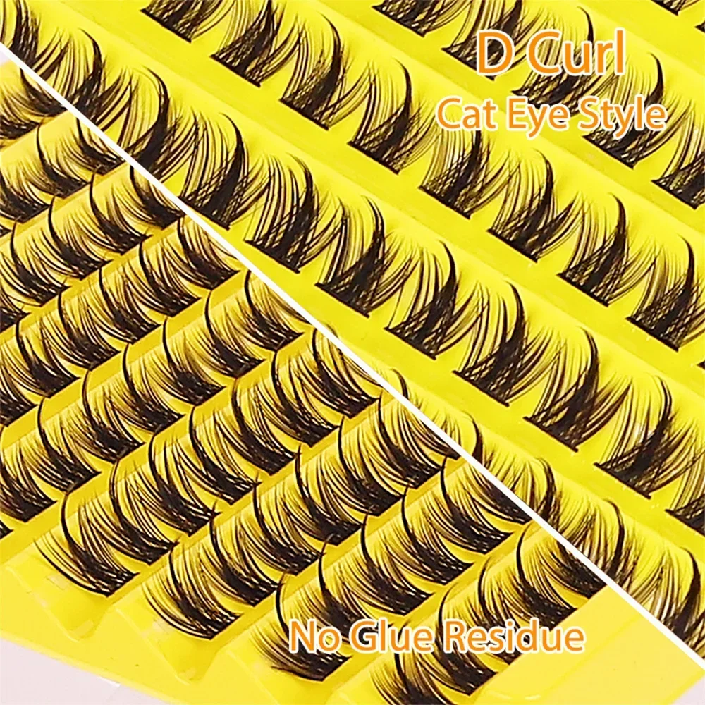 False Eyelash DIY Eyelash Extensions Kit 120pcs Clusters False Eyelashes Individual Lashes Cluster DIY Eyelash