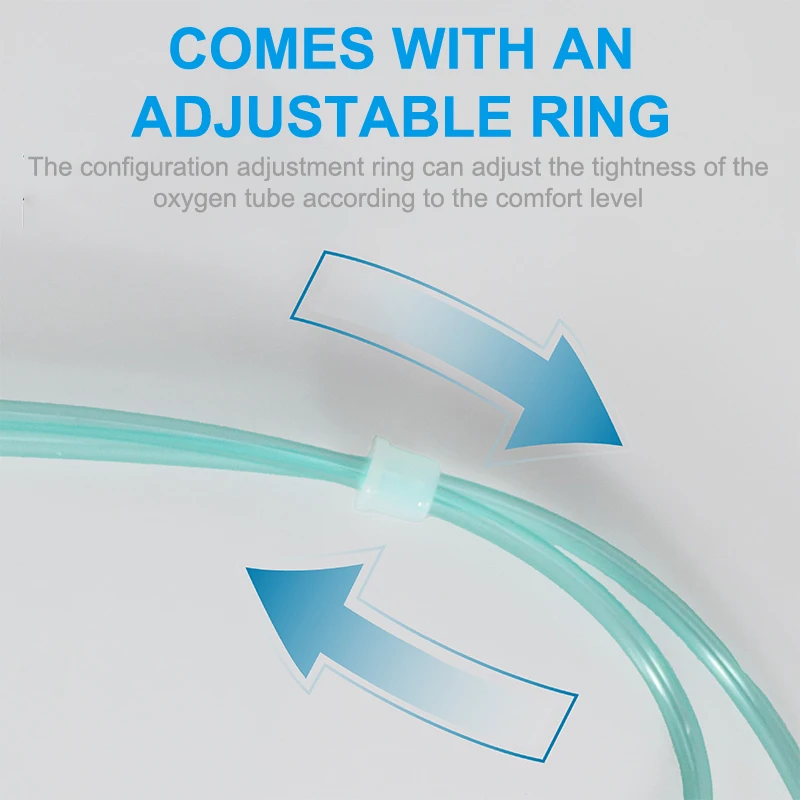 

5Pcs 1.5M/2M Disposable Oxygen Cannulas Nasal Cannula Soft Nasal Oxygen Tubing O2 Cannula For Adults Medical Pipe Home Tube