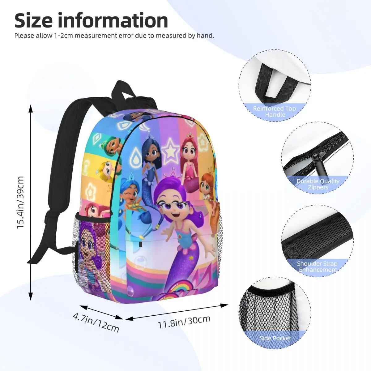 Sac à dos Rainbow Engines Legem pour filles et garçons, sac à dos étudiant de grande capacité, sac à dos léger et étanche, 15 po