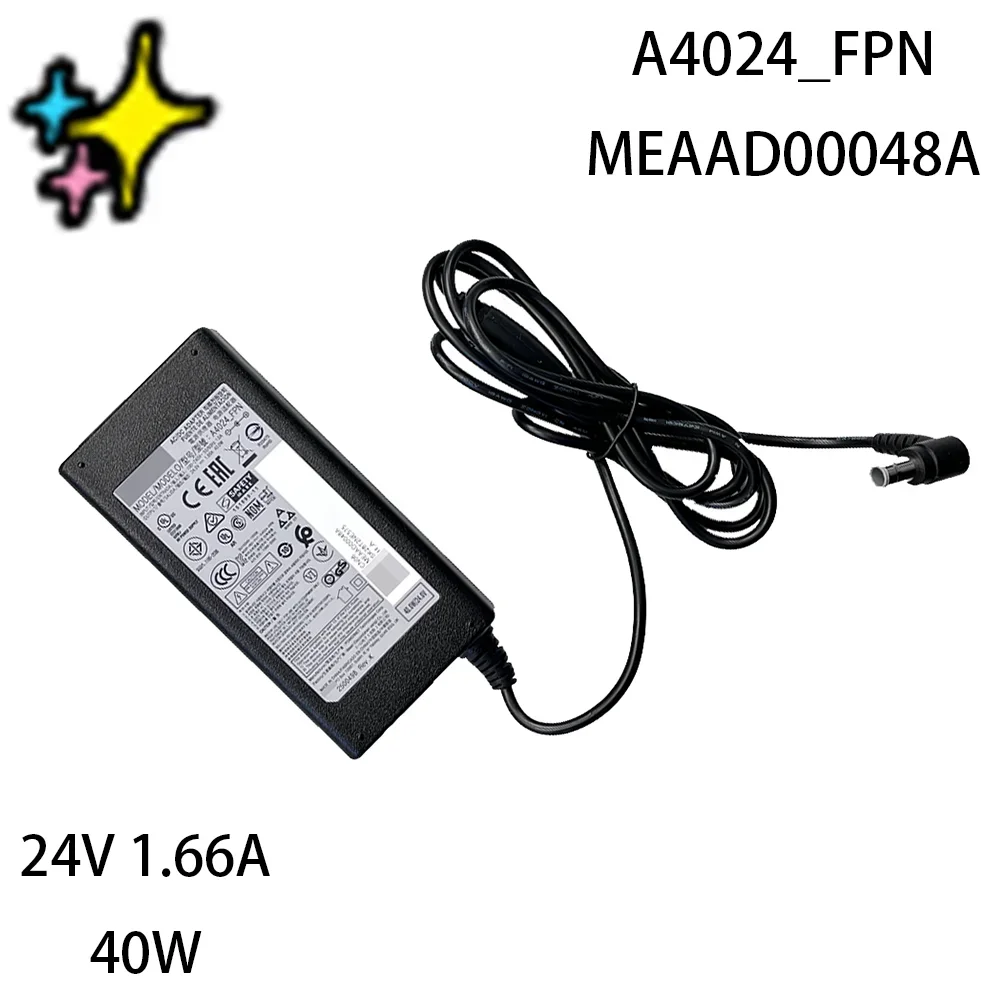 MEAAD00048A A4024_FPN 24V 1.66A 40W AC/DC Display Power Adapter HW-HM45C/ZA HW-J355 HW-J355XU HW-J450/ZK HW-J470/ZC BN44-00862A