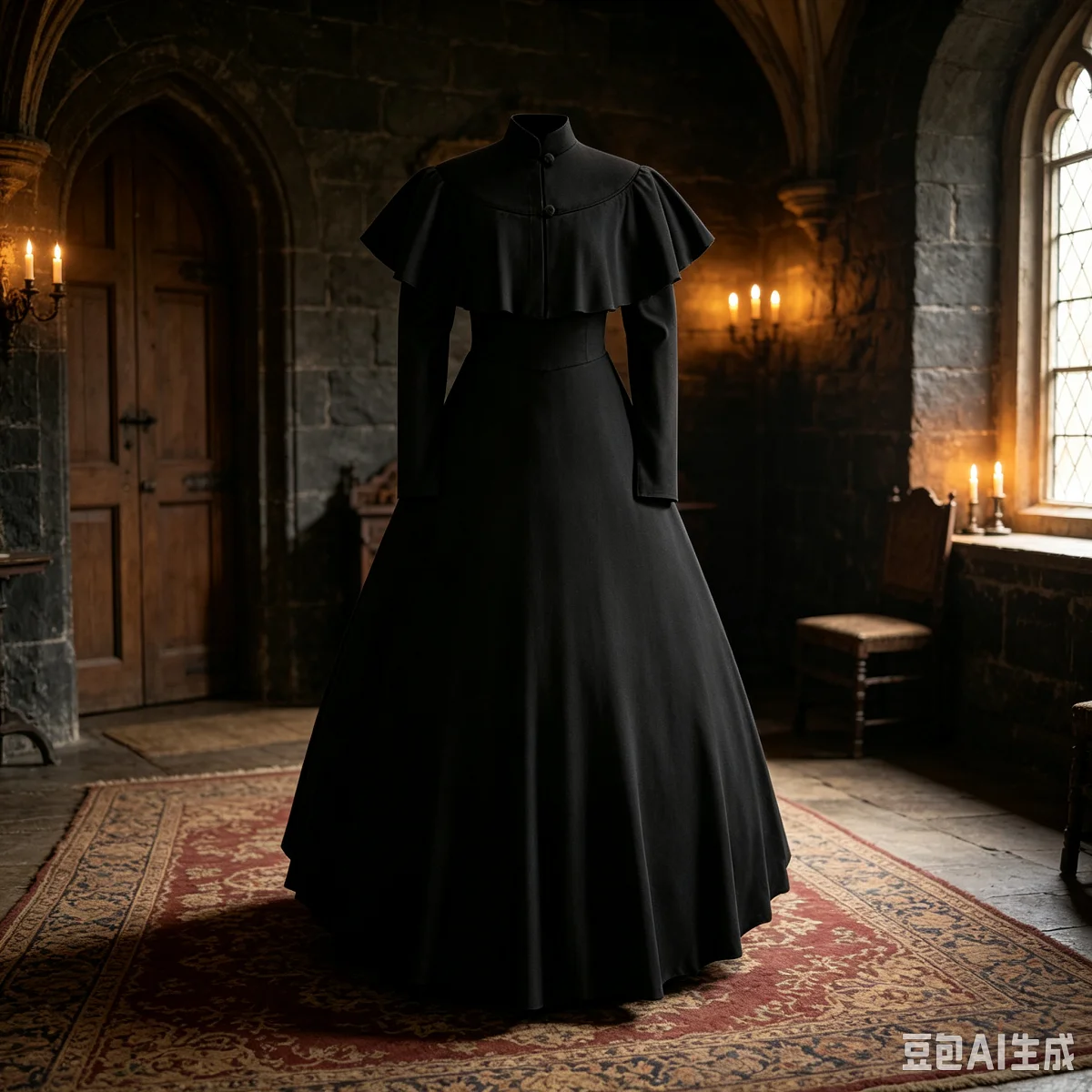 빅토리아 시대 여성용 블랙 롱 드레스 빈티지 고딕 스타 - Medieval Renaissance Dress Women 리뷰 및 가격