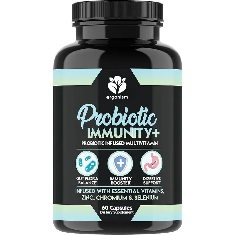 

Пробиотики содержащие цинк, хром, селен и витаминами, кишками микробиота, пищевое здоровье и поддержка иммунитета (60 капсул)