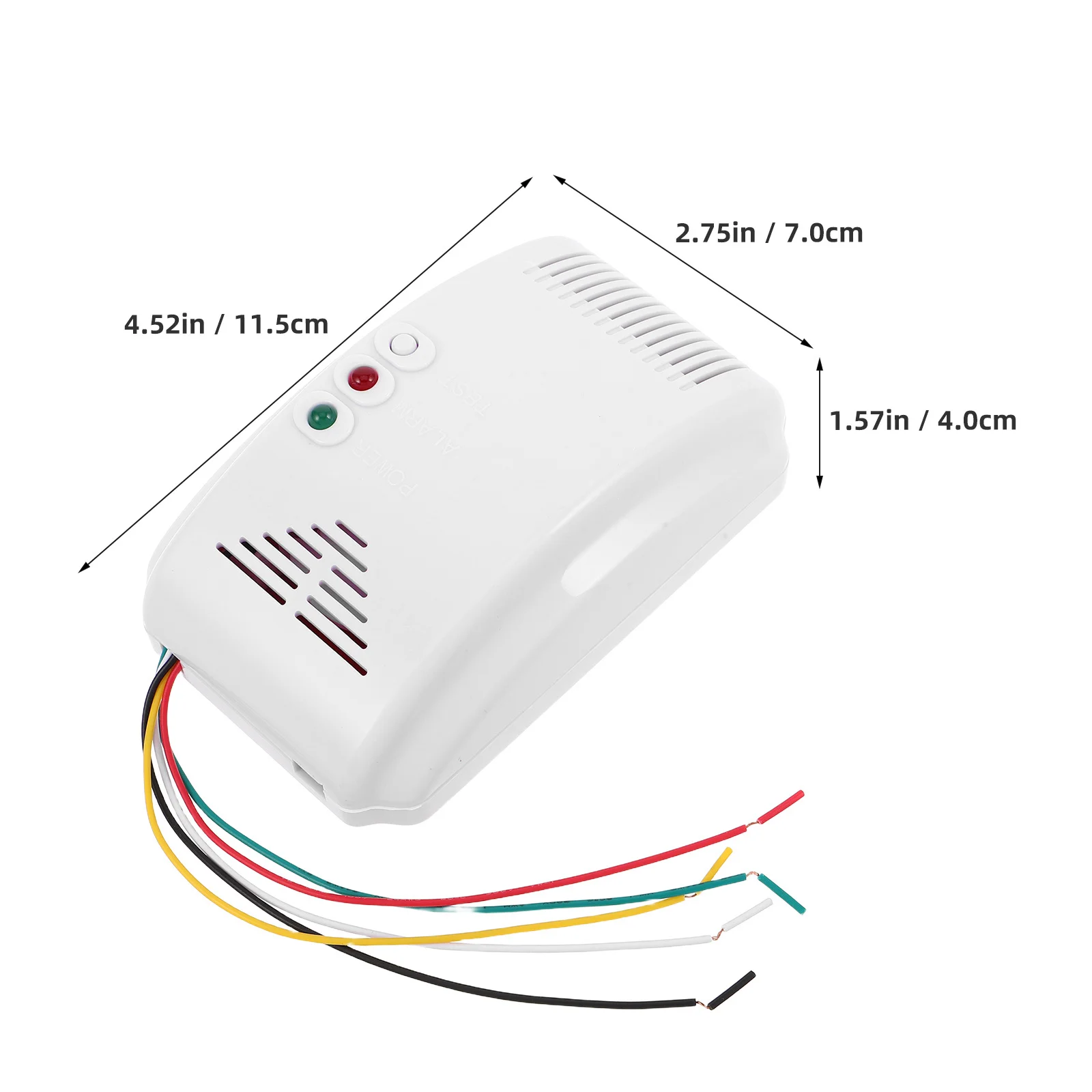 Natural Gas Lpg Leak Alarm for Cars Rvs Propane Methane Sensor Portable Dual Sound Safety Monitoring