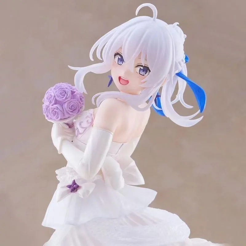 أنيمي الشكل تمثال نموذج فستان الزفاف فستان Elaina الدائمة المشهد البلاستيكية سطح المكتب لعبة الديكور #3