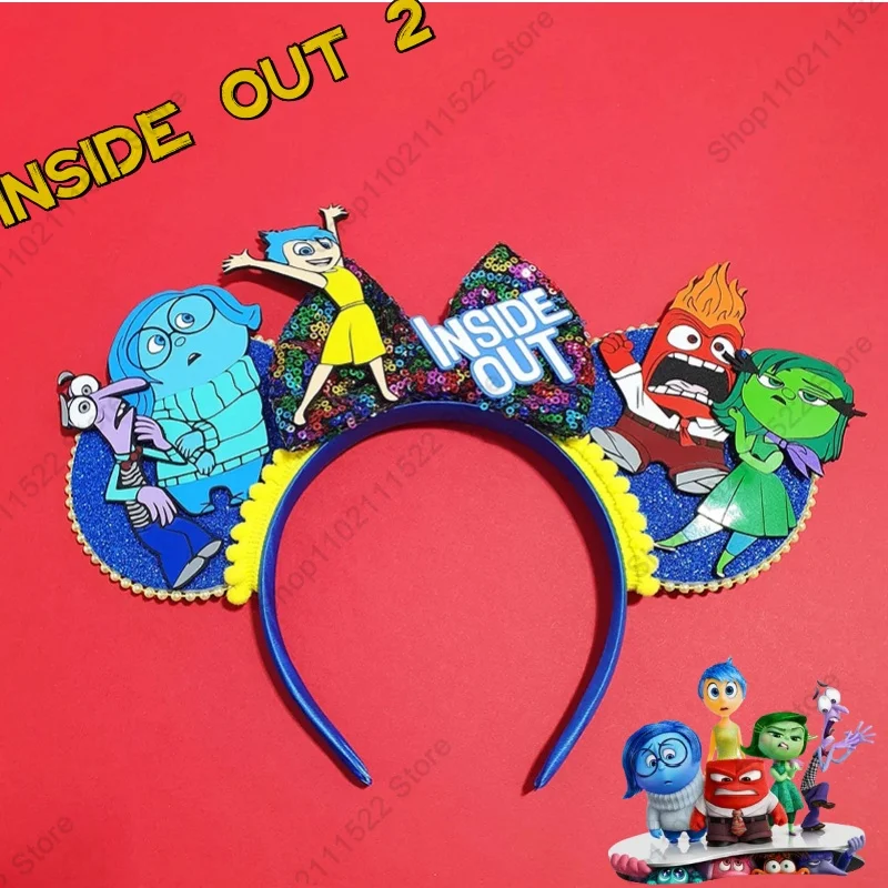 

Disney Inside Out 2 Girl Anime Cute Hairband Kids Cartoon New Headband Children Birthday Party Supplies Cosplay Head Accessories