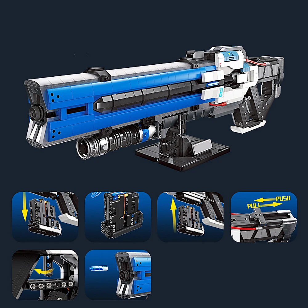 RapPulse-Fusil de construction MOC Technic pour enfants, navire expert créatif, modèle de jouet, cadeaux de Noël, nuits de livraison directe, États-Unis, 2283 pièces