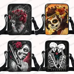 Dark Gothic Vampire Beauty Messenger Bag Women Handbag Girls Small Shoulder Bag for Travel Ladies Crossbody Bags Bookbag Gift
