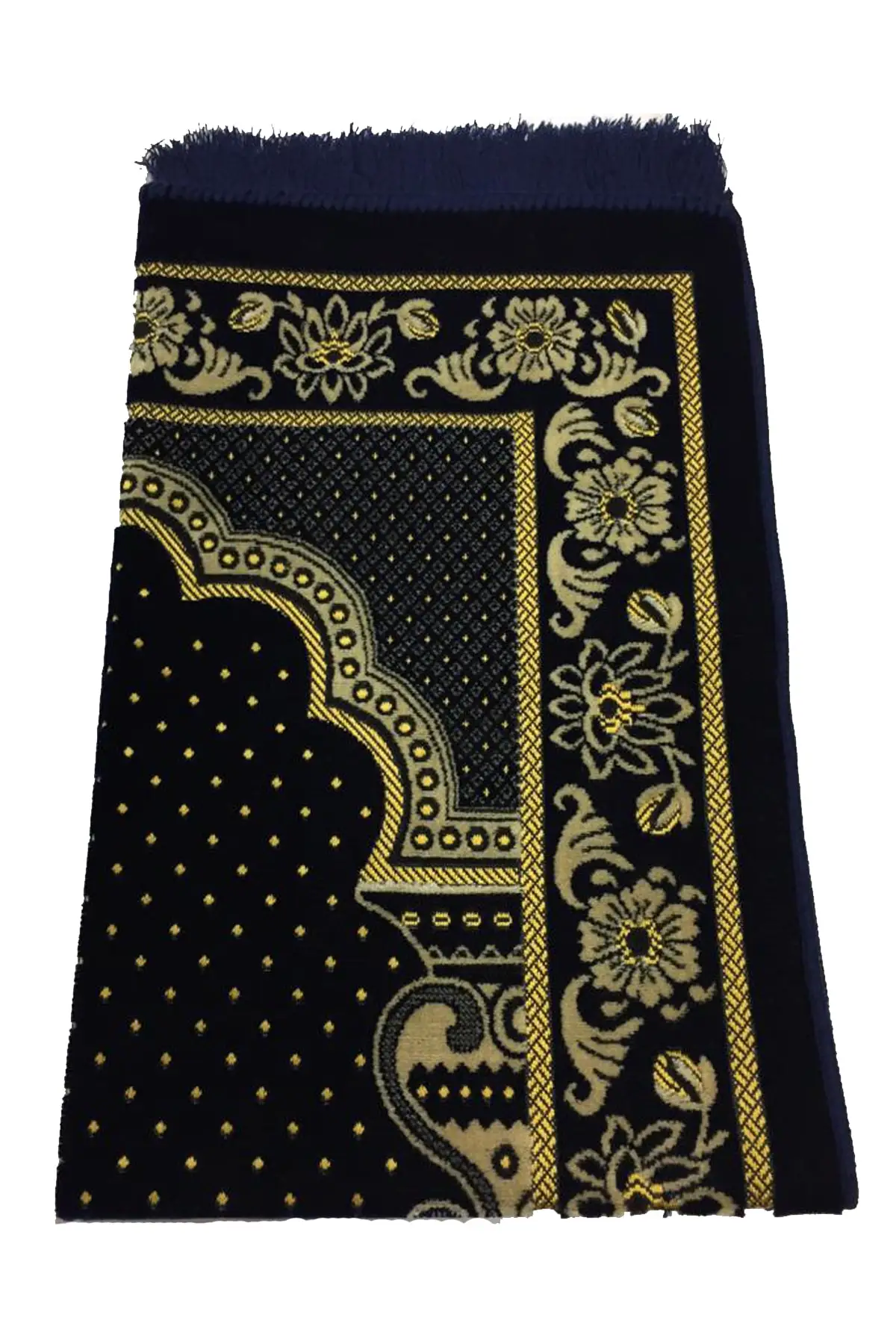 

DOLBOVI doya luxury navy blue velvet prayer prayer Rug Meditation Rug