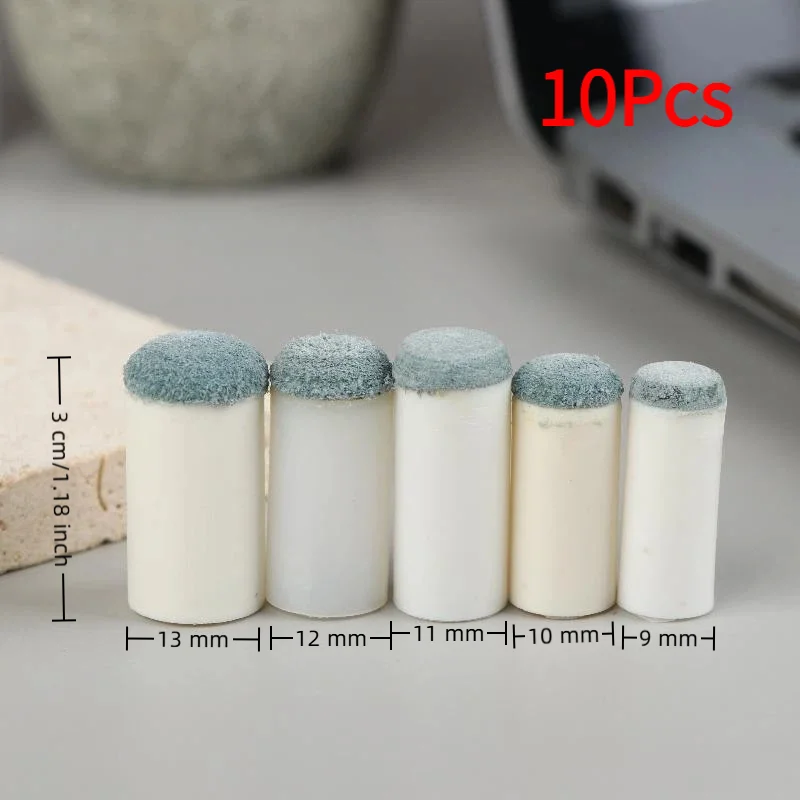 10Pcs 9/10/11/12/13mm Plastic Billiard Cue Spout Head Protector Pool Recreational Replacement Billiard Snooker Accessories.