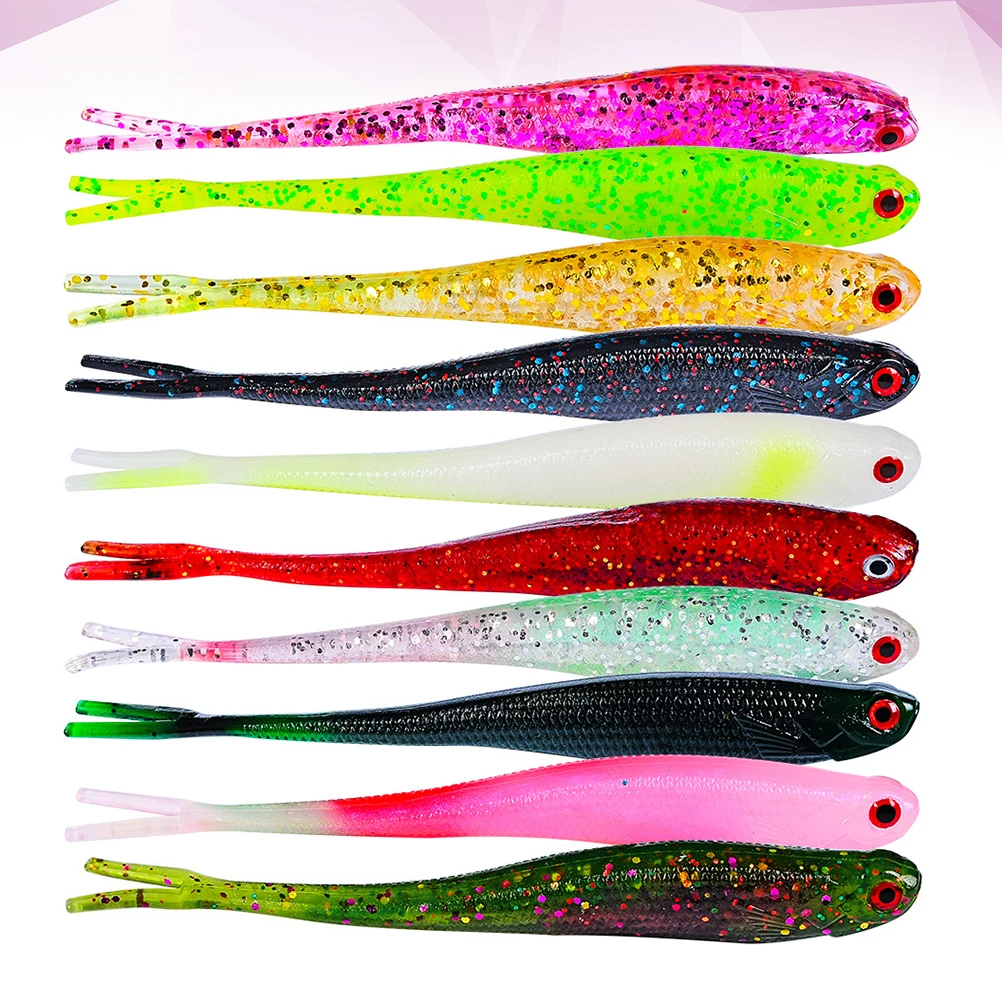 

10pcs Fishing Lures Eco Material Lightweight Easy Storage Baits Supplies Tools Carp Bass Fishermen Gifts Outdoor