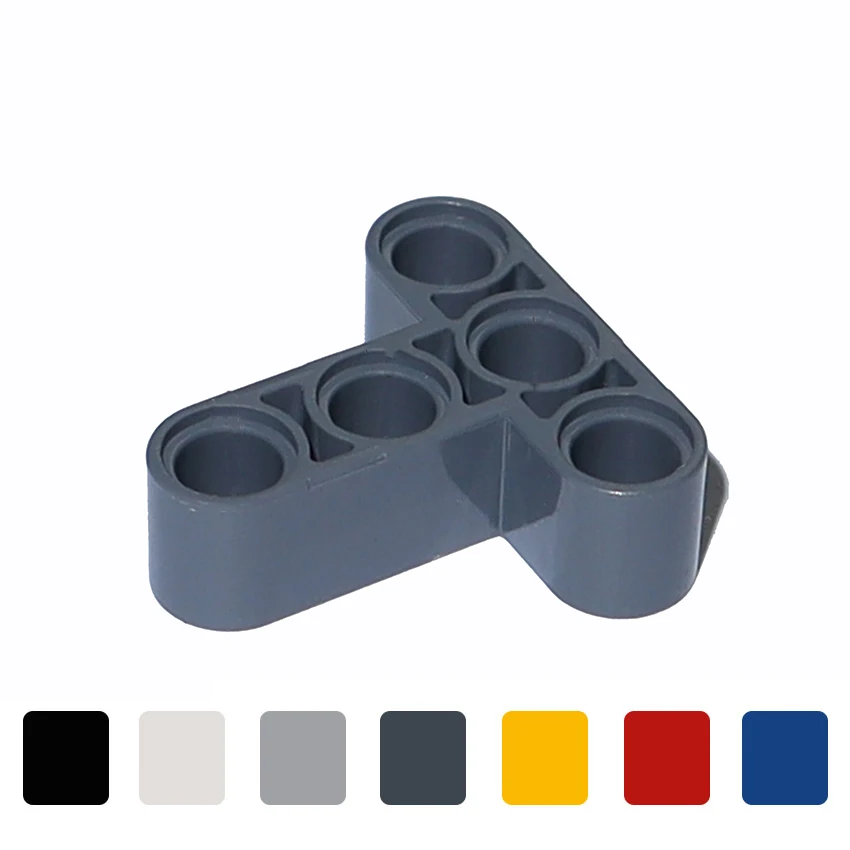 10 STKS Bouwstenen Technologie Liftarm 3x3 Gaten T Vorm Dikke Bakstenen Model 60484 Monteren Deeltjes MOC Onderdelen Technische Balken