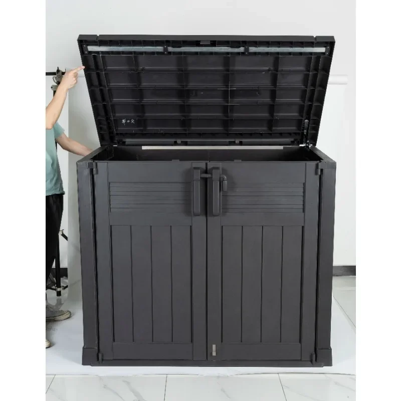 New Product Small Garden Backyard Sheds Storage Outdoor Resin Plastic Cabinet