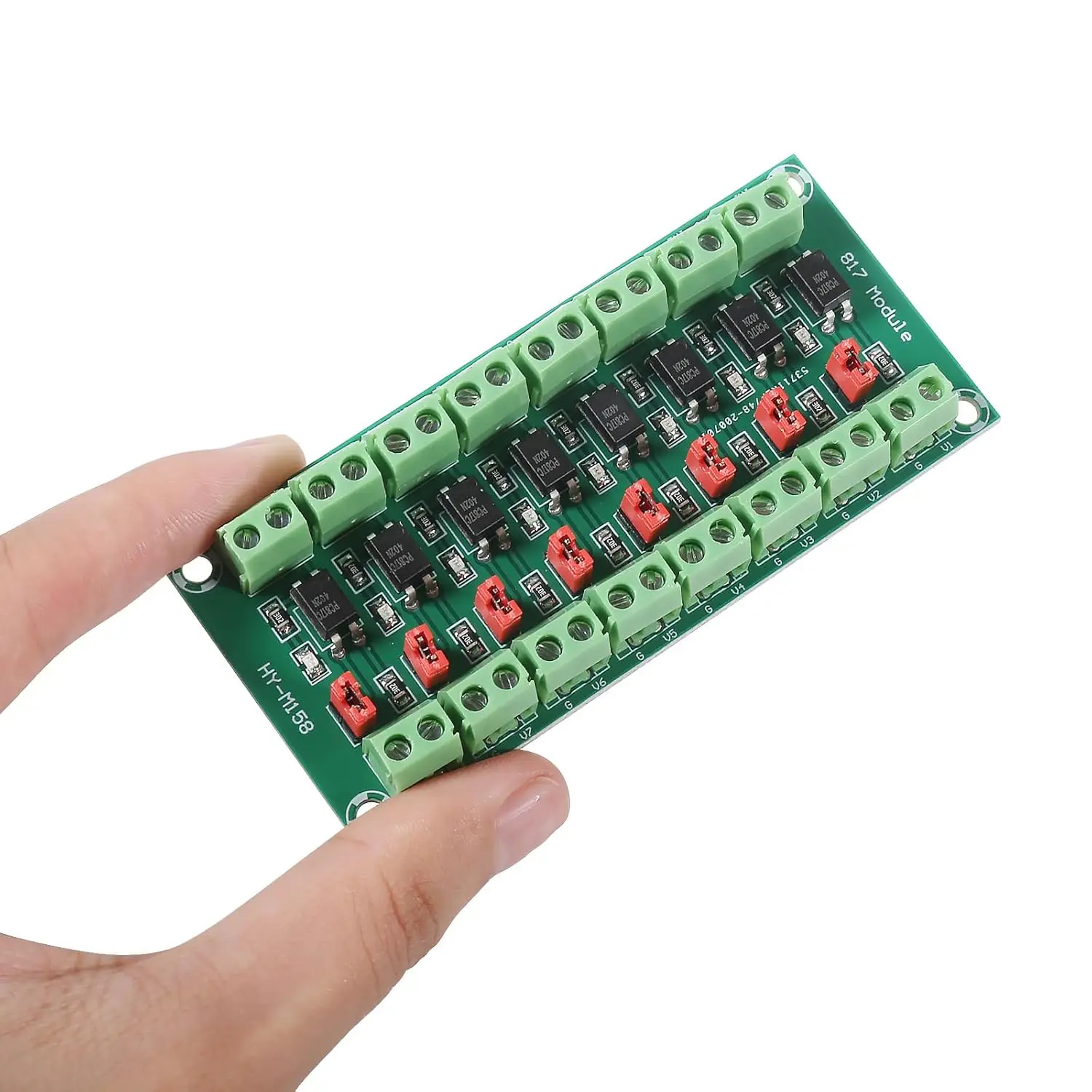 2 Stück PC817 8-Kanal-Optokoppler-Isolationsplatine Spannungswandlermodul 3,6–30 V fotoelektrisch isoliertes Modul