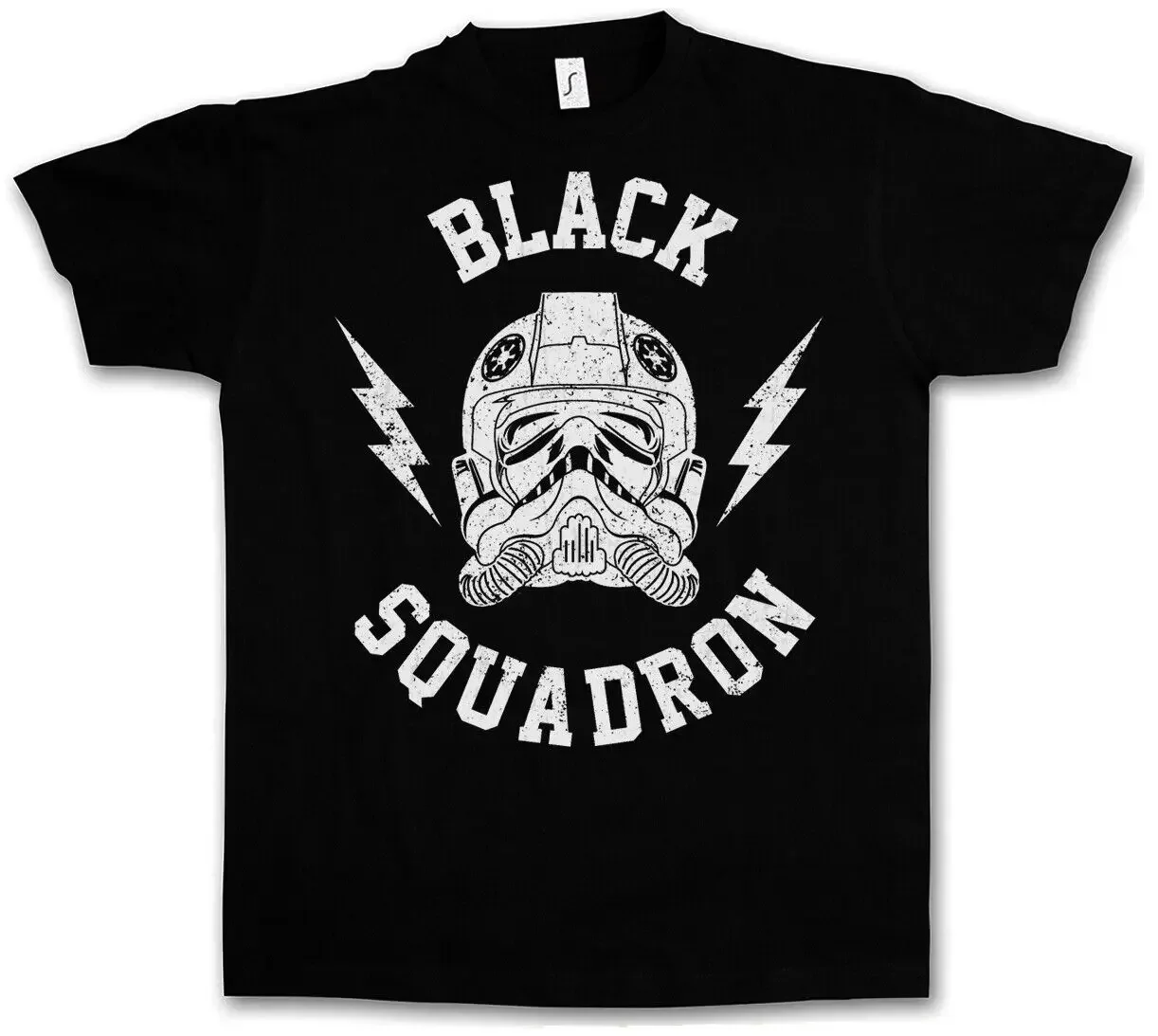 VINTAGE BLACK SQUADRON II T-SHIRT Staare Tie Pilot Imperial Wars