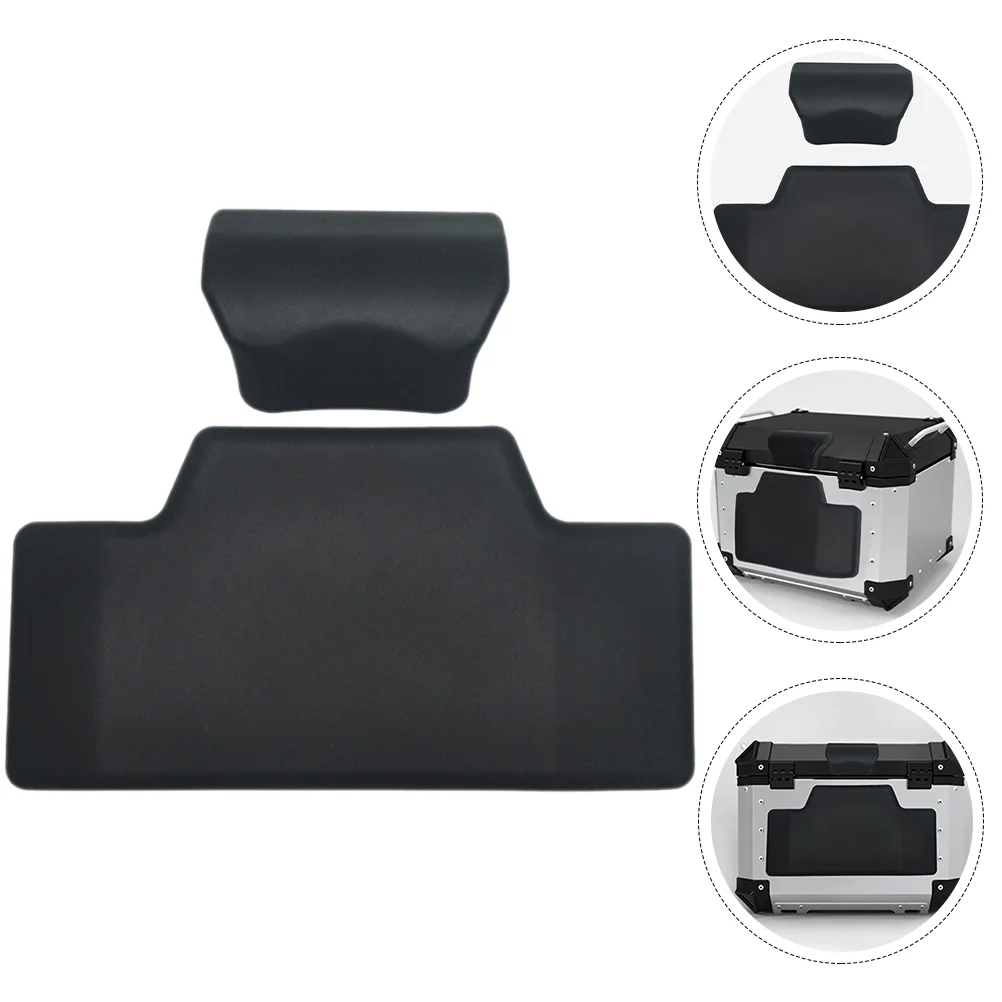 

2 Pcs Motorcycle Back Seat Pillow Trunk Cushion Bike Rear Seats Pad Top Case Rest