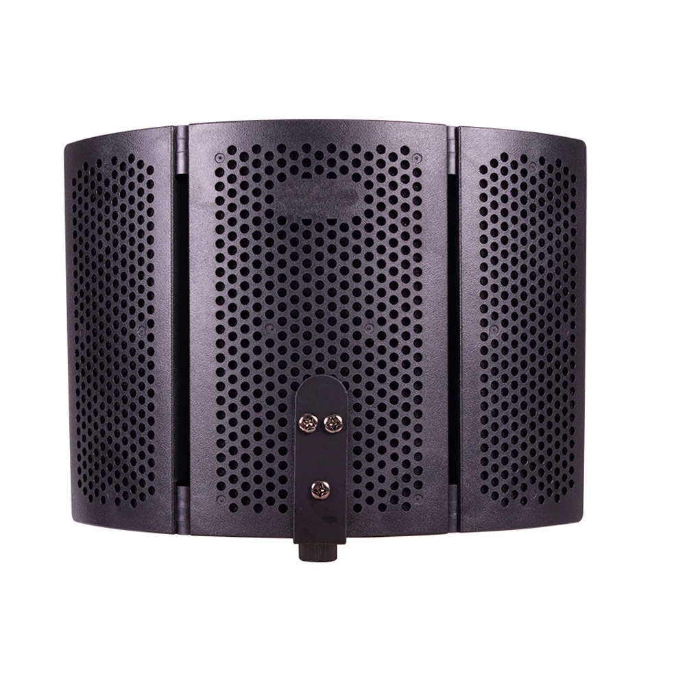 

Foldable Abs Windproof Microphone Windshield Denoise Cover Filter For Mic Recording Dust Wind Noise Protection Isolation Shield