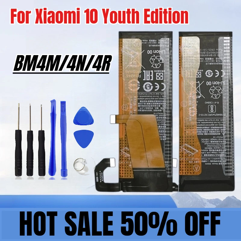 

4500 мАч для аккумулятора мобильного телефона Xiaomi 10 Youth Edition BM4M/4N/4R