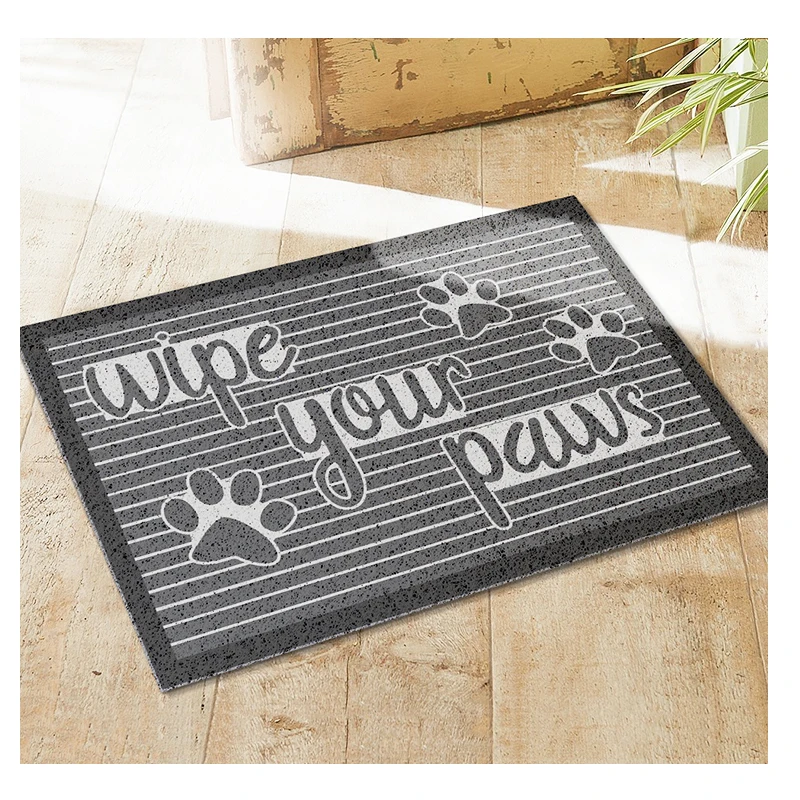 PVC Mats Silk Loop Entrance Door Mat Anti-Slip Kitchen Bathroom Home Hotel Floor Carpet Indoor Outdoor Doormats