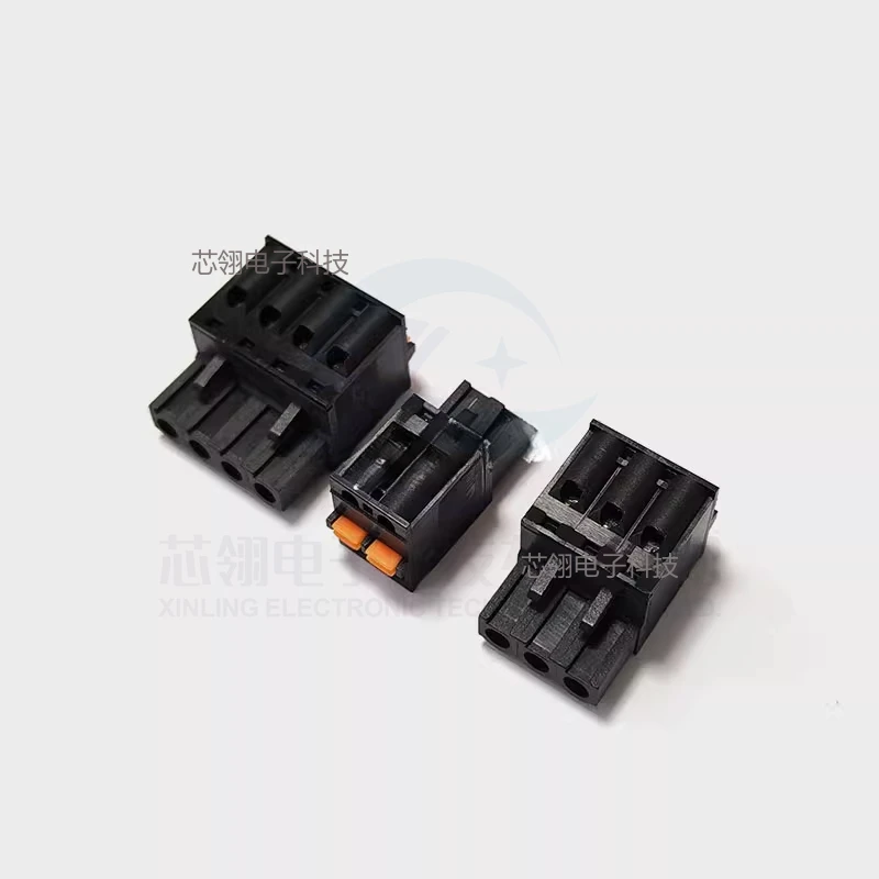 5szt Czarna wtyczka sprężynowa 2EDGKD-5.08MM Typ wtykowy Zacisk prasowy 2P3P4P5P Bezśrubowy 5,08 mm Zacisk zaciskany