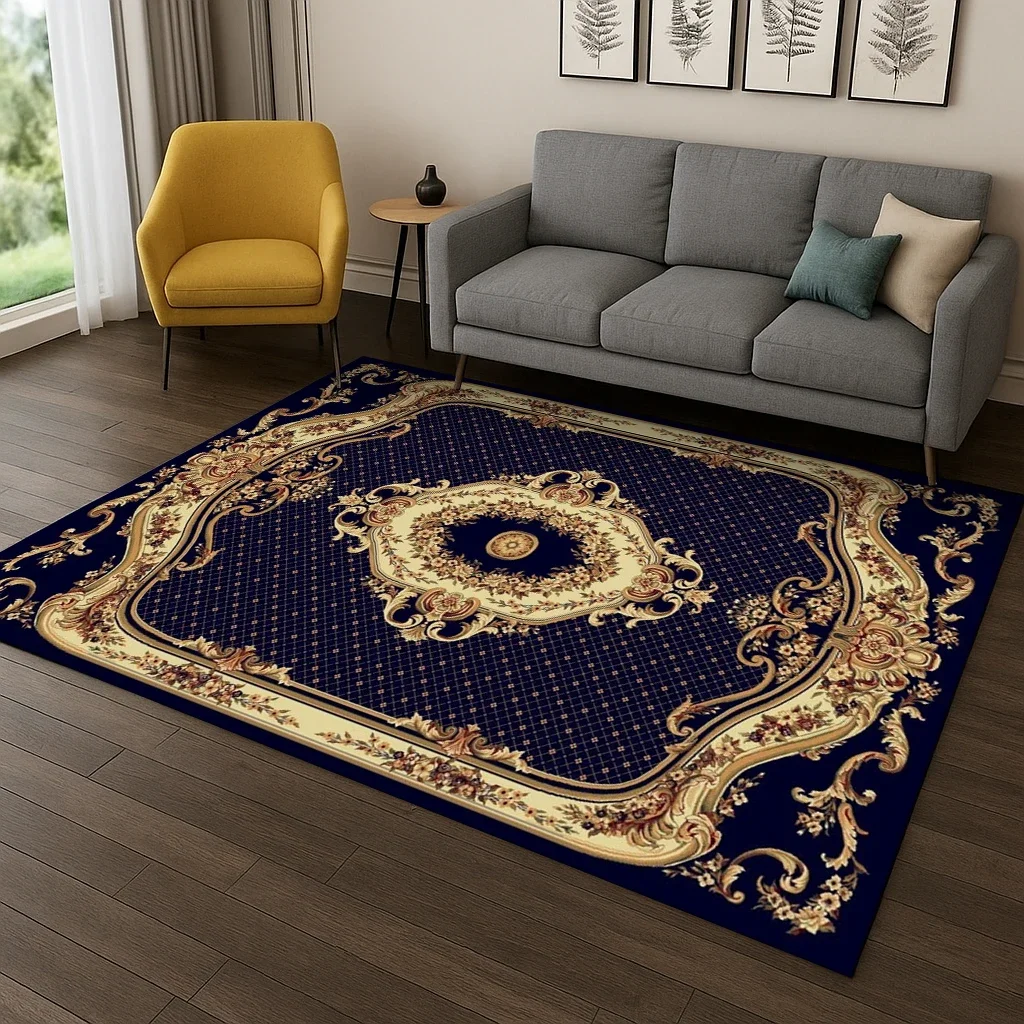 

Bohemian Persian Style Area Rug, Non-Slip Floor Mat for Living Room & Bedroom – Elegant Home Decor