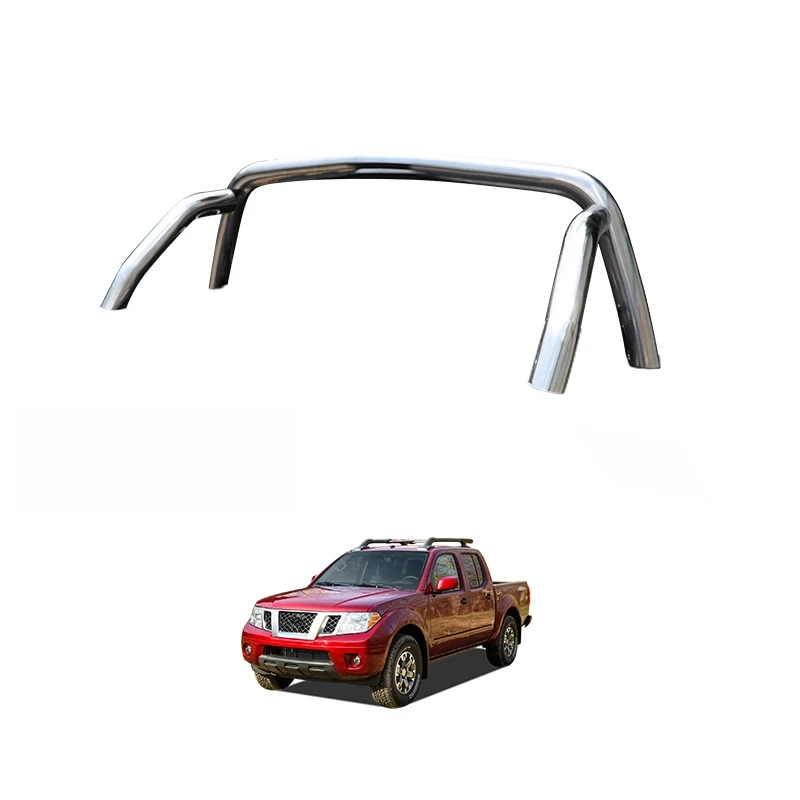 Precision-Fit Factory TXR Auto Pickup Truck Rear Exterior Accsori Roll Bar Black With 04 Stainls Steel For Navara - Rust-Proof