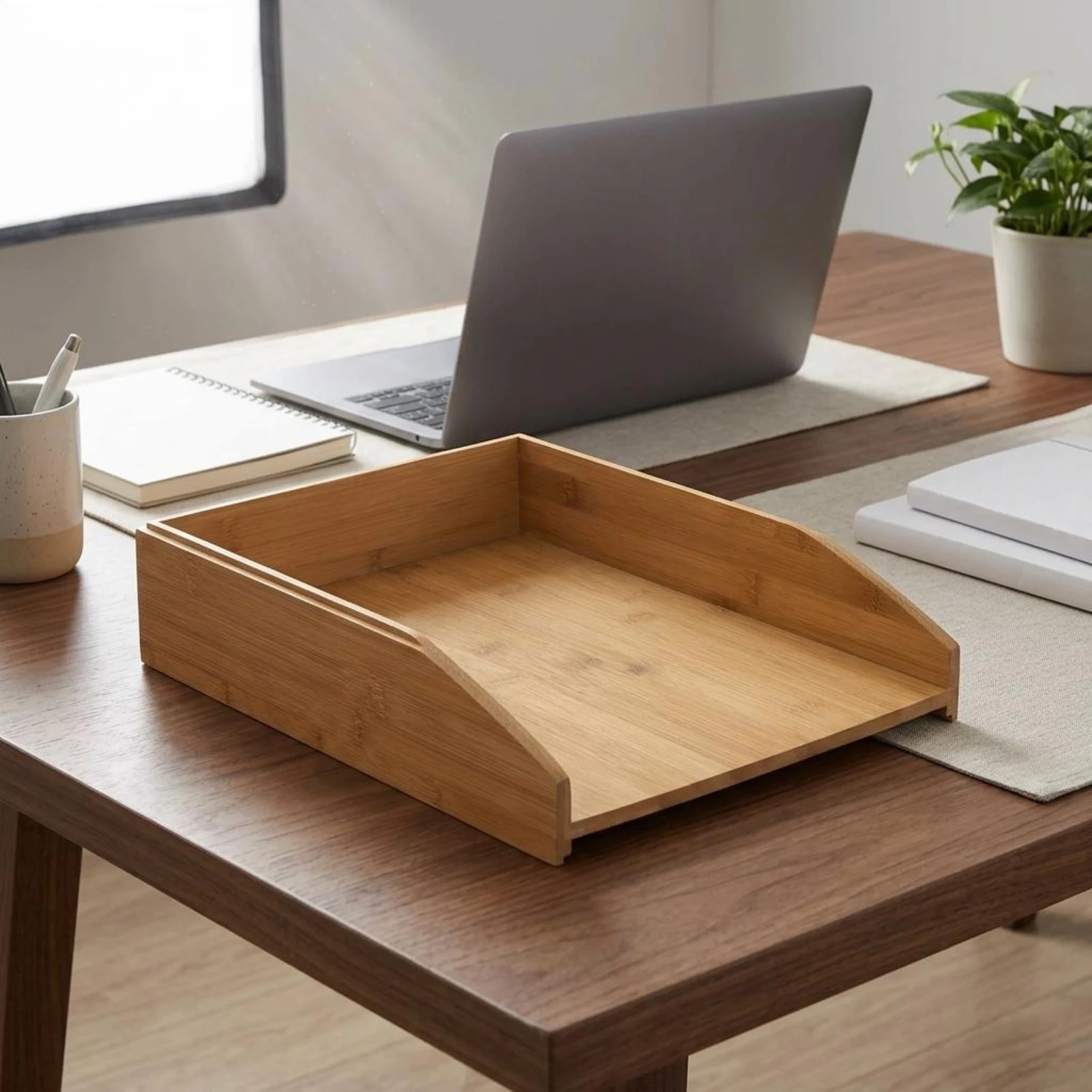 Corbeille à lettres en bambou  - Letter Tray Desk avis et prix