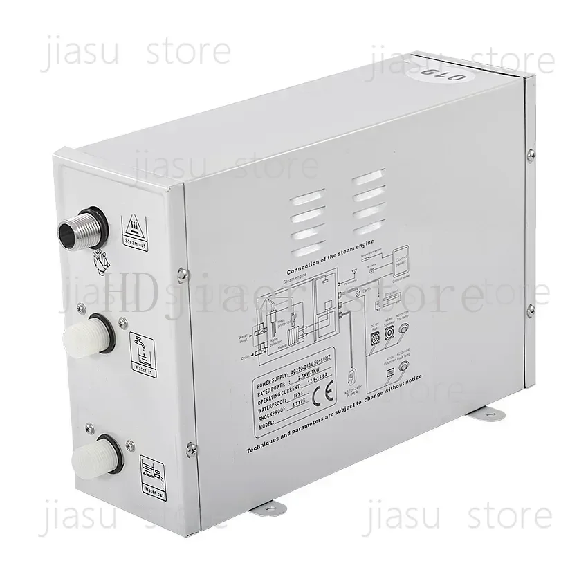 

TR - 019 Home Shower Steam Generator System - 220V, 3000W Sauna Bath Steam Equipment with Remote Contro