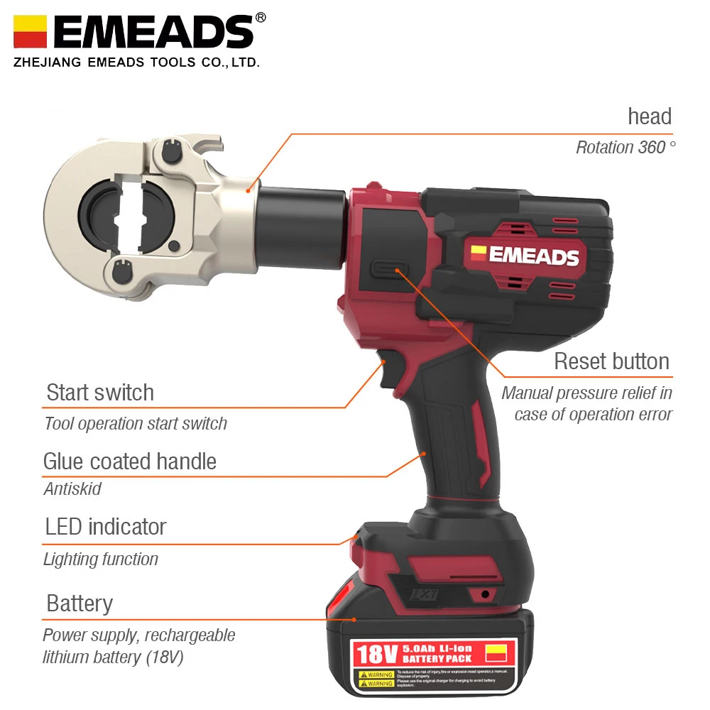 EMEADS CD-300 Safe Operation Crimping Tool Multi-Function for Emergency Repair and Wiring