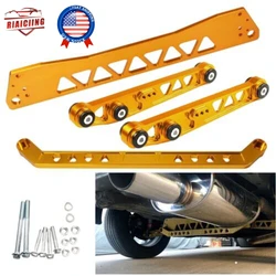 hot sale Chassis Parts Billet Aluminium REAR SUBFRAME BRACE+TIE BAR+Rear Lower Control Arm For Honda Civic EG 92-95