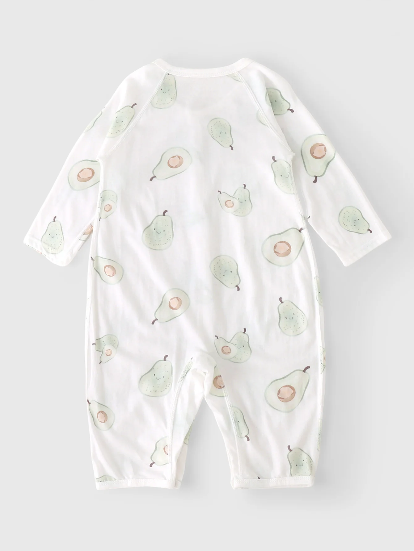 بدلة رومبير عصرية للربيع والخريف للأطفال بطبعة فواكه كاجوال من القطن قابلة للتنفس