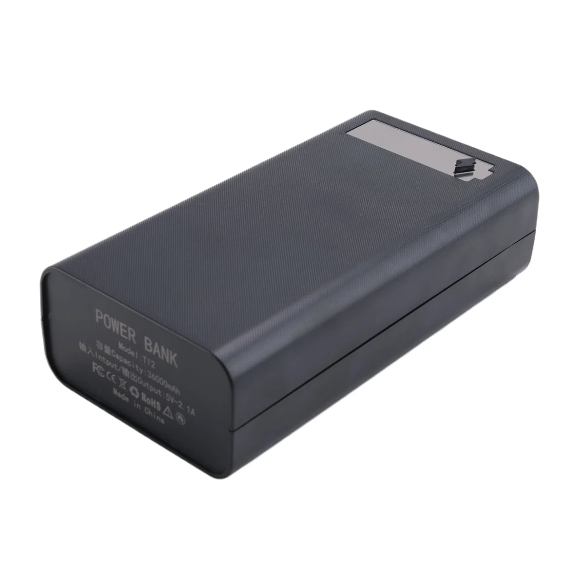 12X18650 Charging Battery Case Welding Free Battery Storage Box DIY Power Bank Case T12 with Light 18650 Battery Box