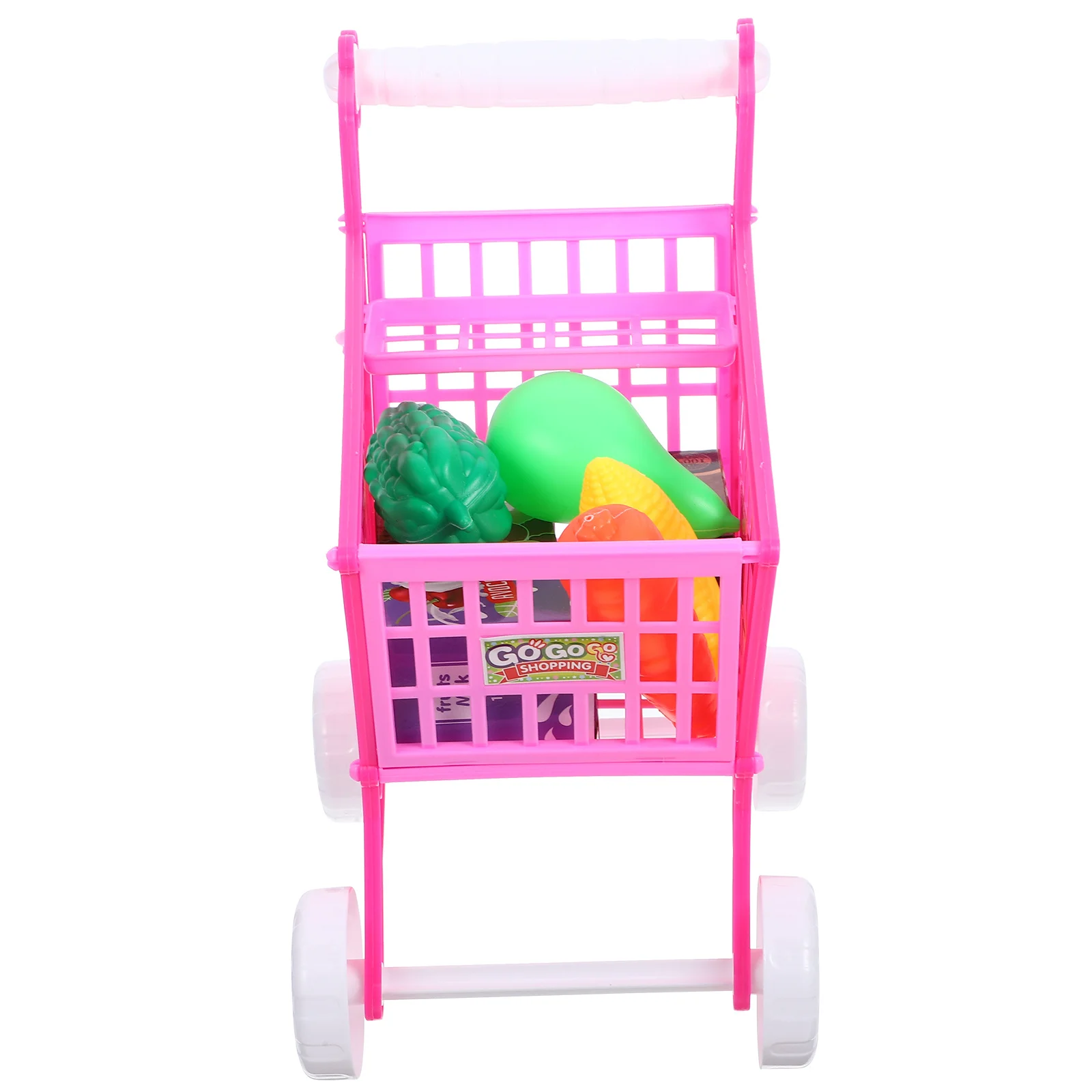 Mini panier de courses pour enfants, 1 pièce, chariot de supermarché de Simulation pour enfants, support de rangement, aide éducative de l'indépendance