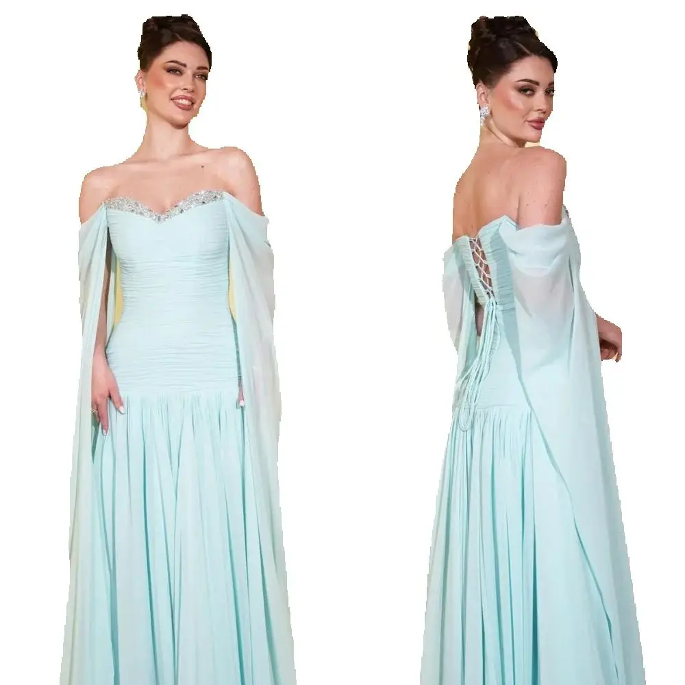 

Индивидуальные блестящие шифоновые плиссированные блестки трапециевидной формы с открытыми плечами Длинные платья на заказ Quinceanera в китайском стиле