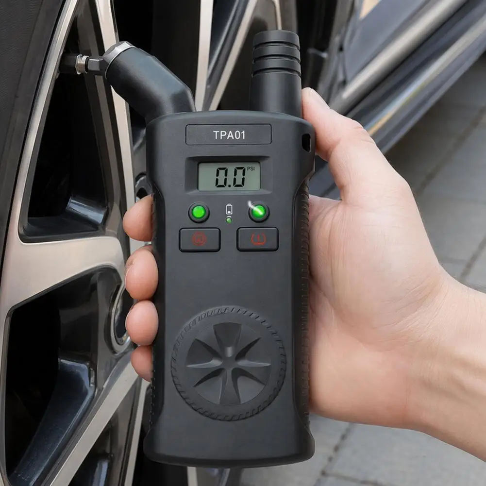 2 in 1 Tire Pressure Gauge, Digital Tire Sensor Reset Tool for 433 MHz, 0-150 PSI Car Motorcycle Tire Tester, Tires Sensor Tool