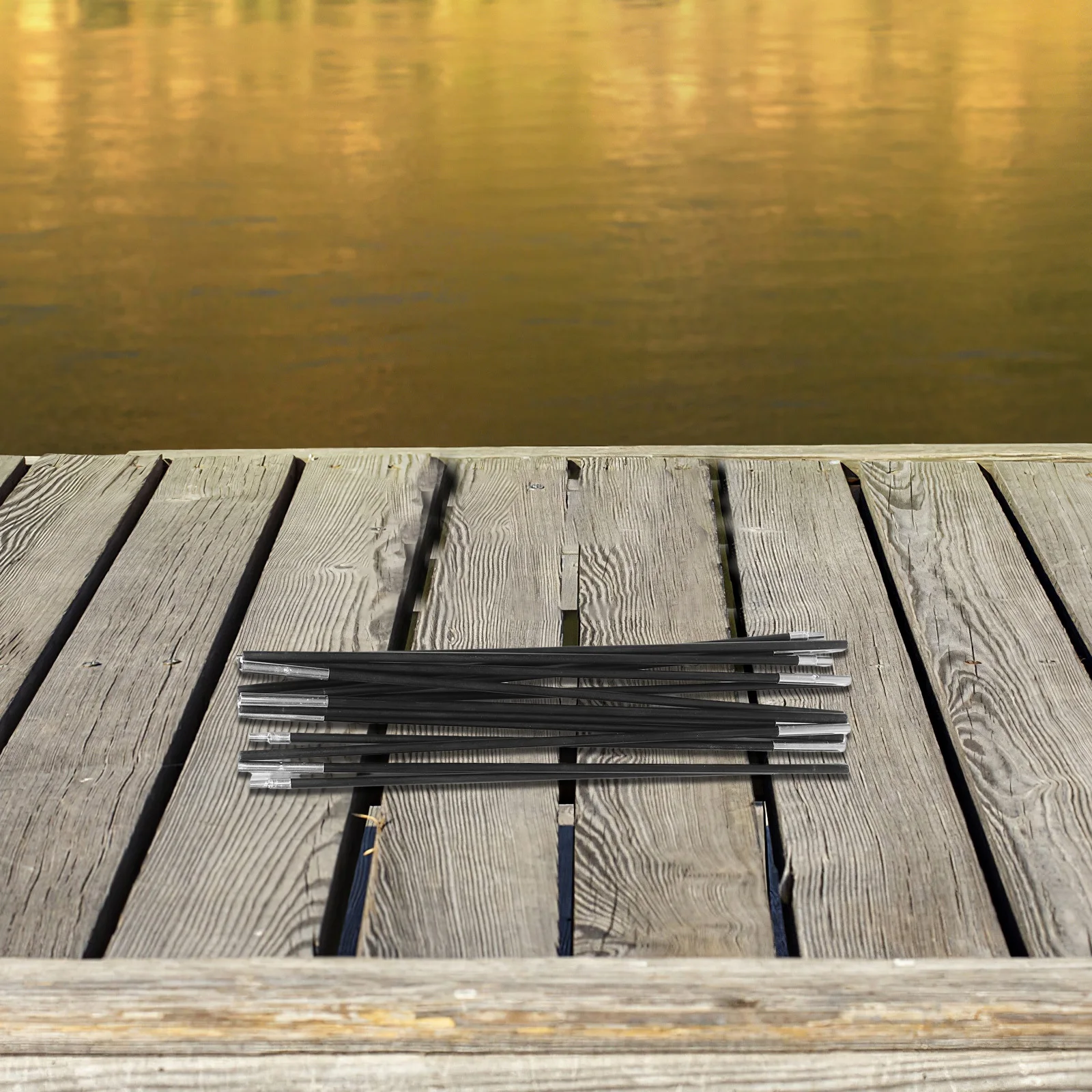 

2Pcs Tent Poles Replacement Foldable Fiberglass Camping Rods Outdoor Shelter Support for Hiking Beach Canopy Tarp Frame